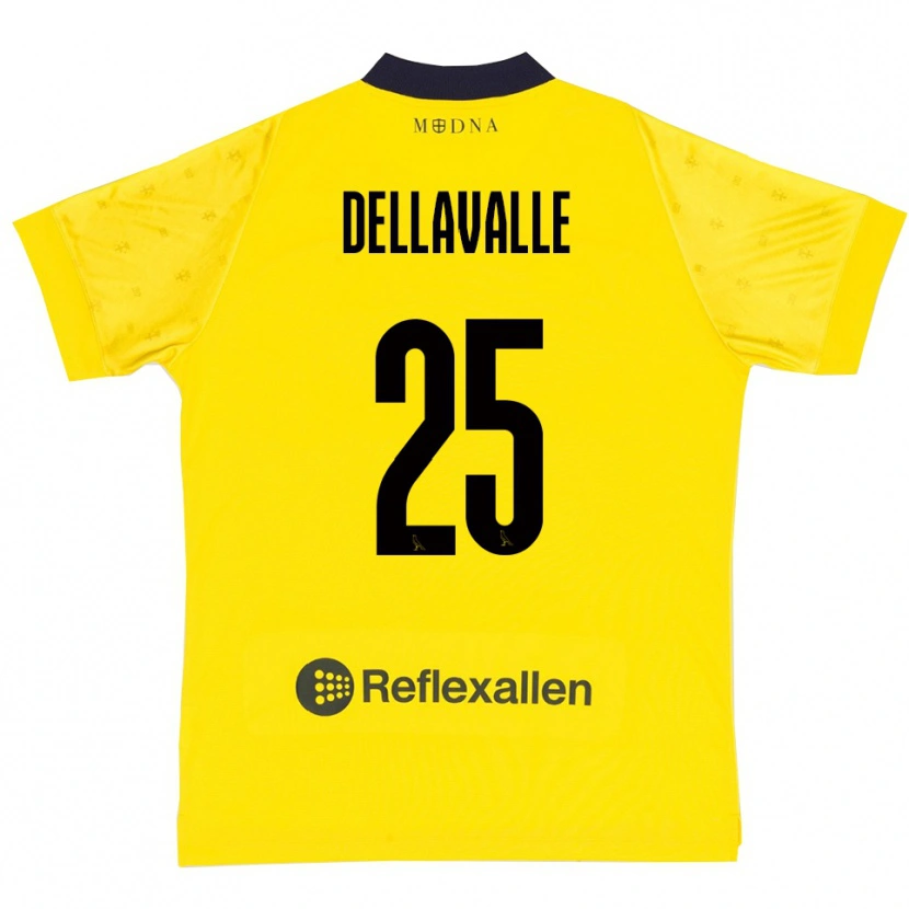 Danxen Damen Alessandro Dellavalle #25 Gelb Marineblau Heimtrikot Trikot 2025/26 T-Shirt Schweiz