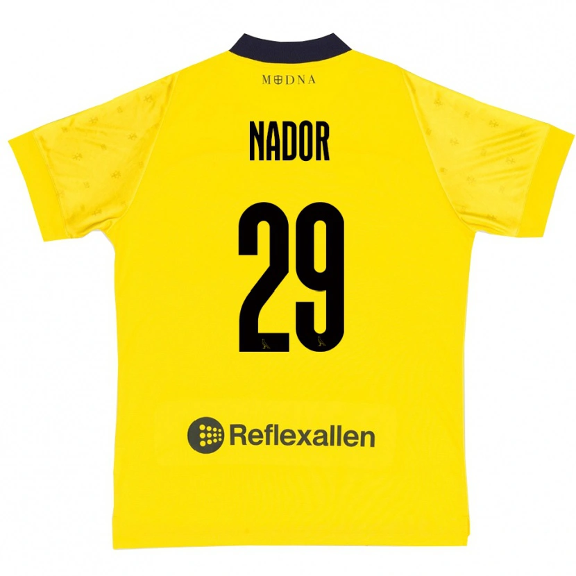 Danxen Damen Steven Nador #29 Gelb Marineblau Heimtrikot Trikot 2025/26 T-Shirt Schweiz