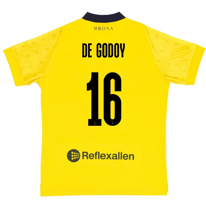 Danxen Damen Patrick Pîrv De Godoy #16 Gelb Marineblau Heimtrikot Trikot 2025/26 T-Shirt Schweiz