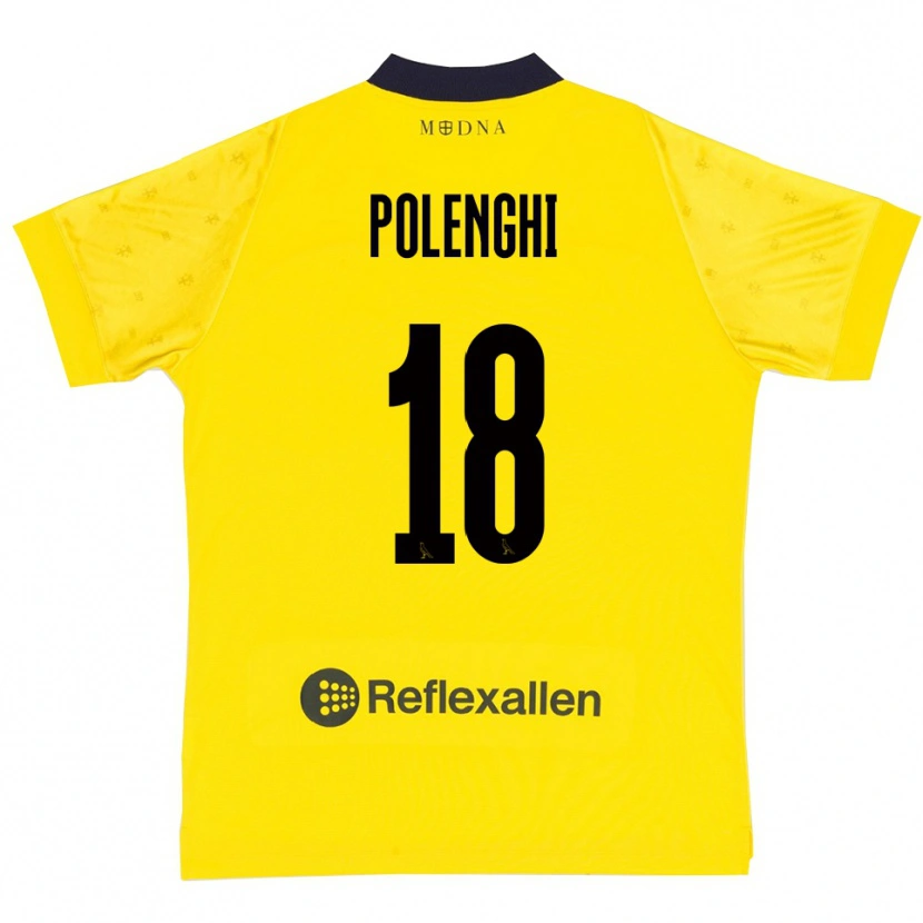 Danxen Damen Damiano Polenghi #18 Gelb Marineblau Heimtrikot Trikot 2025/26 T-Shirt Schweiz