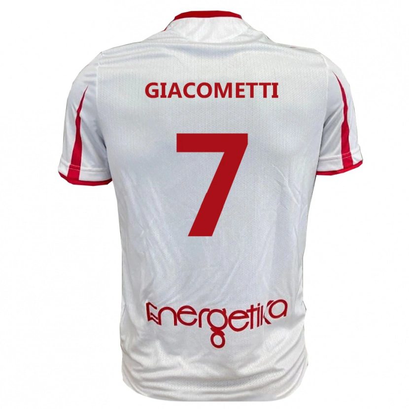 Danxen Damen Alex Giacometti #7 Weiß Rot Heimtrikot Trikot 2025/26 T-Shirt Schweiz