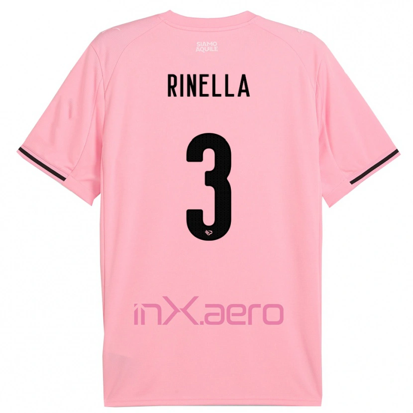 Danxen Damen Alessandro Rinella #3 Pink Schwarz Heimtrikot Trikot 2025/26 T-Shirt Schweiz