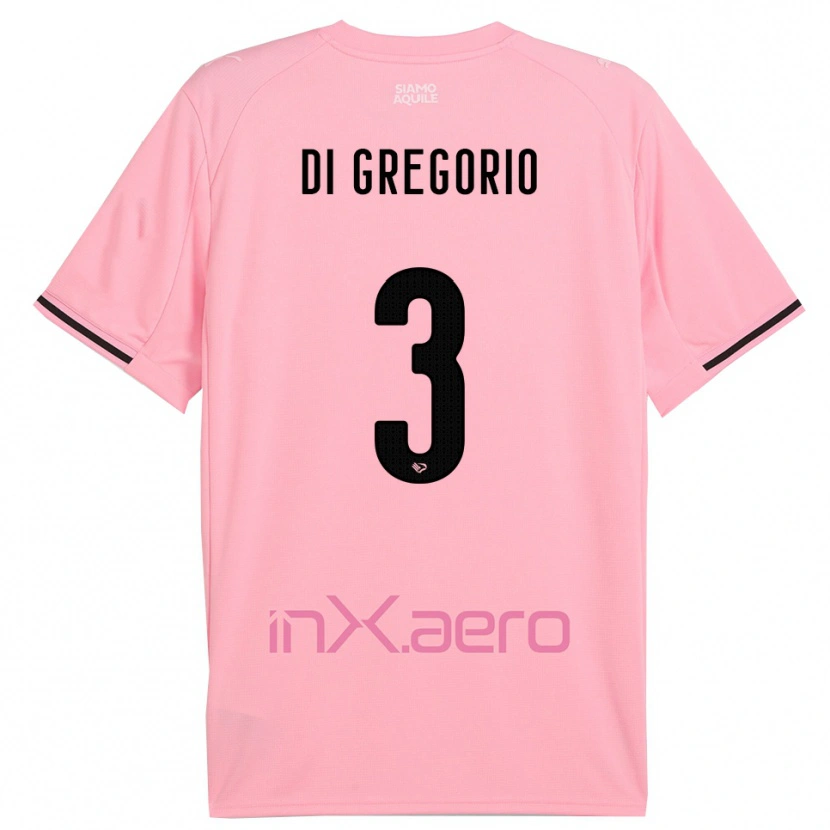 Danxen Damen Angelo Di Gregorio #3 Pink Schwarz Heimtrikot Trikot 2025/26 T-Shirt Schweiz