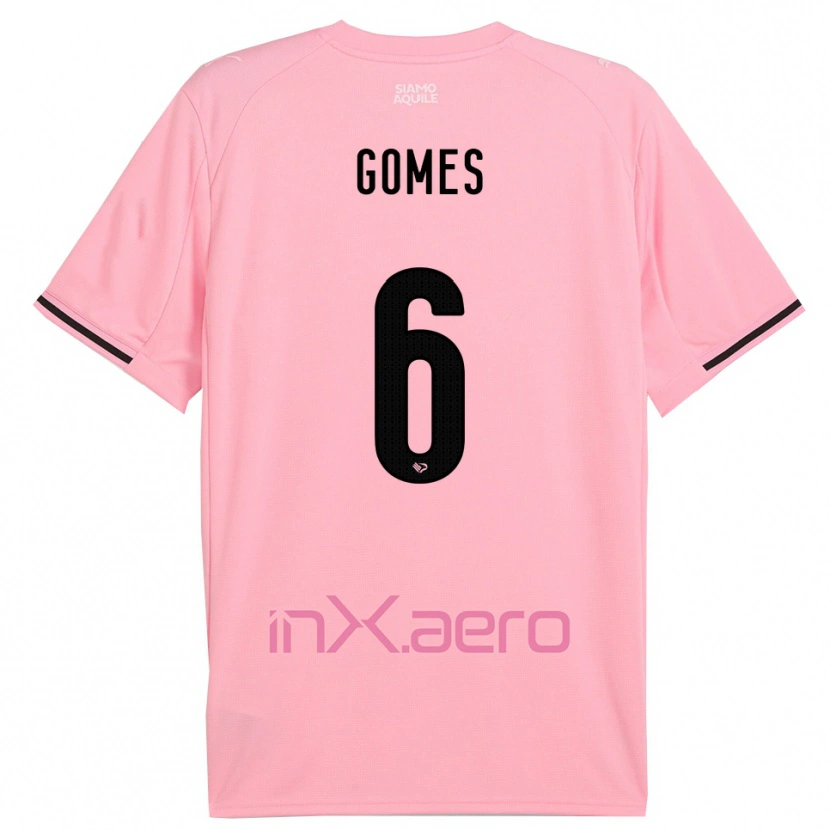 Danxen Damen Claudio Gomes #6 Pink Schwarz Heimtrikot Trikot 2025/26 T-Shirt Schweiz