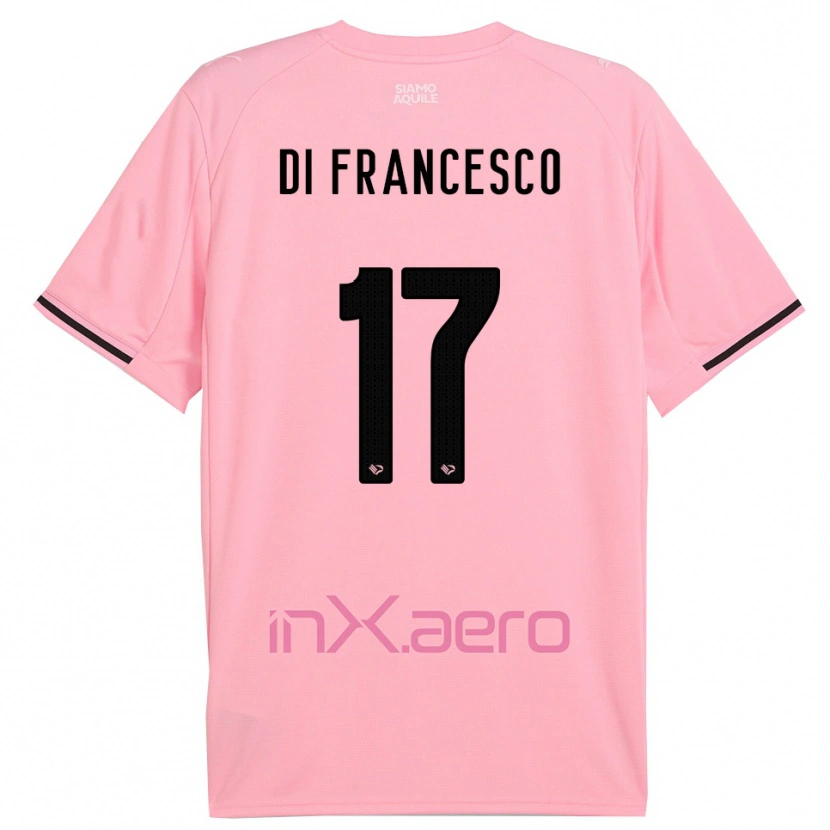 Danxen Damen Federico Di Francesco #17 Pink Schwarz Heimtrikot Trikot 2025/26 T-Shirt Schweiz