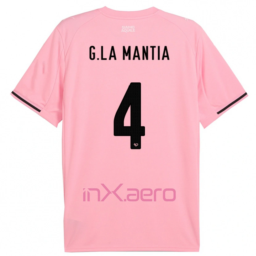 Danxen Damen Giulio La Mantia #4 Pink Schwarz Heimtrikot Trikot 2025/26 T-Shirt Schweiz