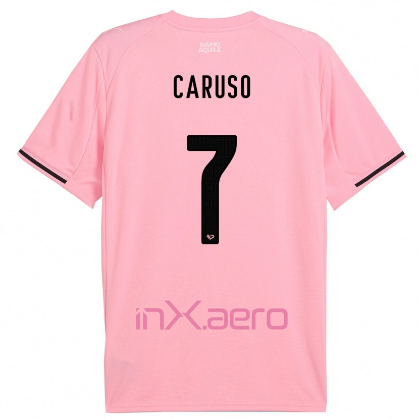 Danxen Damen Edoardo Caruso #7 Pink Schwarz Heimtrikot Trikot 2025/26 T-Shirt Schweiz