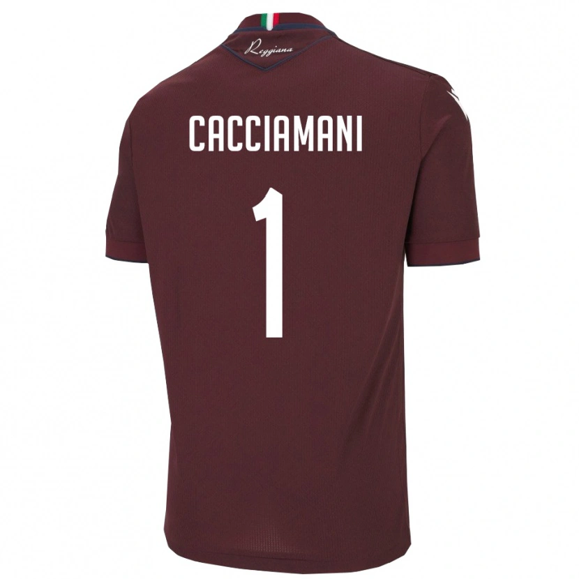 Danxen Damen Niccolò Cacciamani #1 Burgund Weiß Heimtrikot Trikot 2025/26 T-Shirt Schweiz