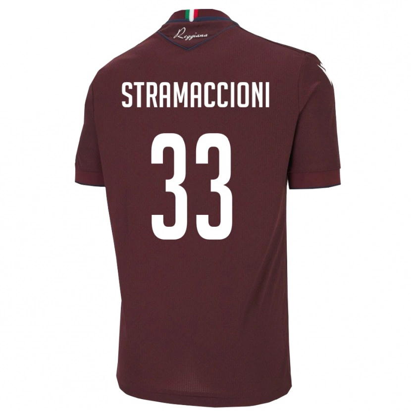 Danxen Damen Diego Stramaccioni #33 Burgund Weiß Heimtrikot Trikot 2025/26 T-Shirt Schweiz