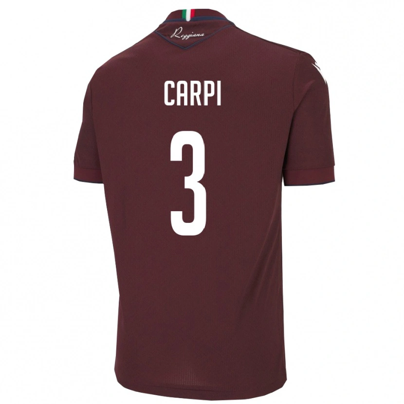 Danxen Damen Filippo Carpi #3 Burgund Weiß Heimtrikot Trikot 2025/26 T-Shirt Schweiz