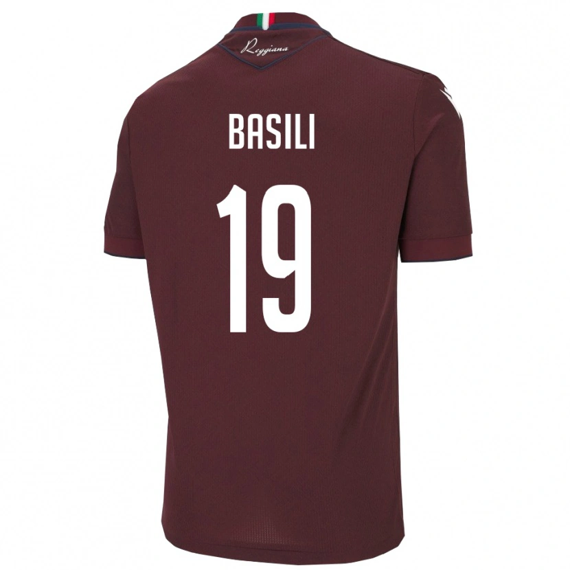 Danxen Damen Damiano Basili #19 Burgund Weiß Heimtrikot Trikot 2025/26 T-Shirt Schweiz