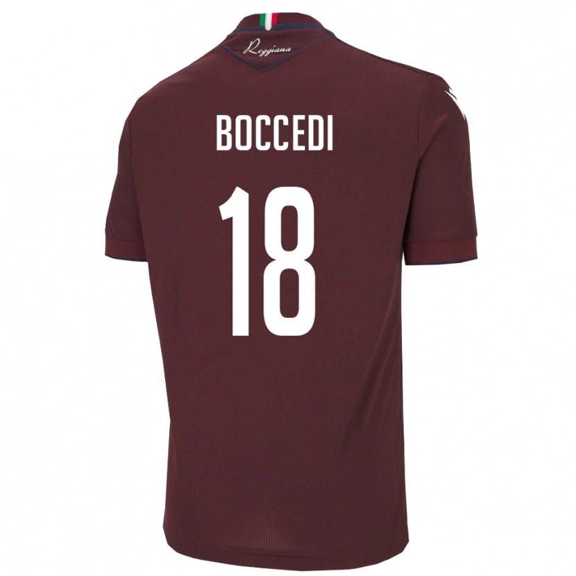 Danxen Damen Alessandro Boccedi #18 Burgund Weiß Heimtrikot Trikot 2025/26 T-Shirt Schweiz