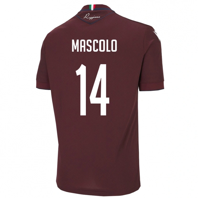 Danxen Damen Luca Mascolo #14 Burgund Weiß Heimtrikot Trikot 2025/26 T-Shirt Schweiz