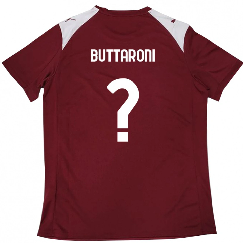 Danxen Damen Cristiano Buttaroni #0 Burgunderrot Weiß Heimtrikot Trikot 2025/26 T-Shirt Schweiz
