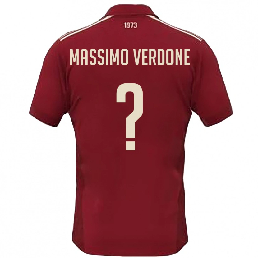 Danxen Damen Valerio Massimo Verdone #0 Burgunderrot Weiß Heimtrikot Trikot 2025/26 T-Shirt Schweiz