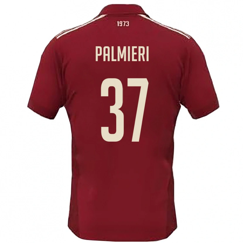Danxen Damen Riccardo Palmieri #37 Burgunderrot Weiß Heimtrikot Trikot 2025/26 T-Shirt Schweiz