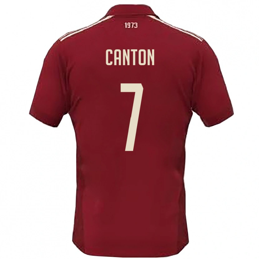 Danxen Damen Mattia Canton #7 Burgunderrot Weiß Heimtrikot Trikot 2025/26 T-Shirt Schweiz