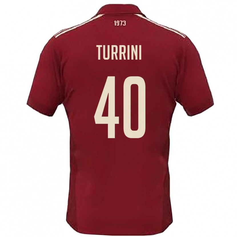 Danxen Damen Giordano Turrini #40 Burgunderrot Weiß Heimtrikot Trikot 2025/26 T-Shirt Schweiz
