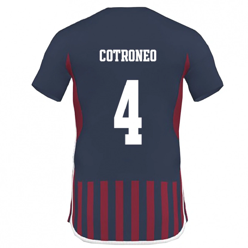 Danxen Damen Antonio Cotroneo #4 Marineblau Rot Heimtrikot Trikot 2025/26 T-Shirt Schweiz