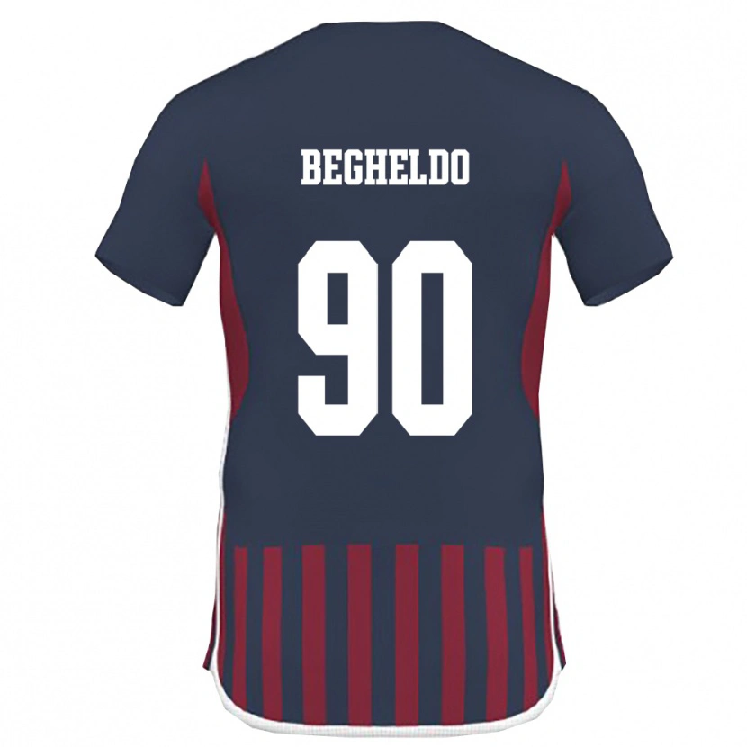 Danxen Damen Gianmarco Begheldo #90 Marineblau Rot Heimtrikot Trikot 2025/26 T-Shirt Schweiz