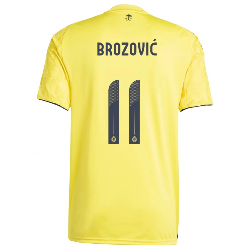 Danxen Damen Marcelo Brozović #11 Gelb Schwarz Heimtrikot Trikot 2025/26 T-Shirt Schweiz