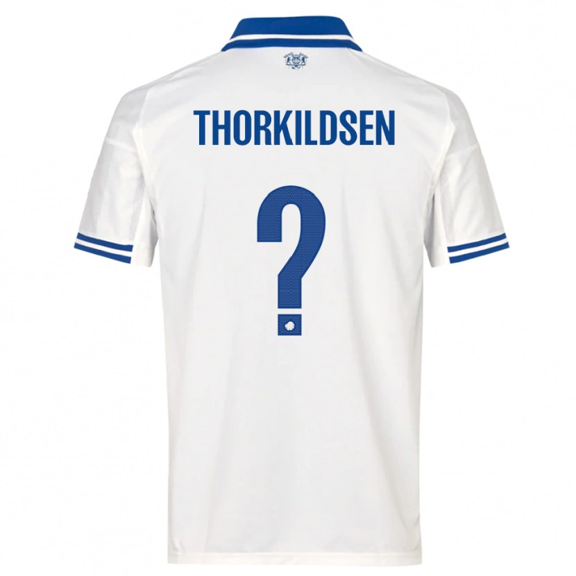 Danxen Damen Elias Thorkildsen #0 Weiß Blau Heimtrikot Trikot 2025/26 T-Shirt Schweiz