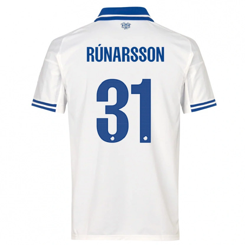 Danxen Damen Rúnar Alex Rúnarsson #31 Weiß Blau Heimtrikot Trikot 2025/26 T-Shirt Schweiz