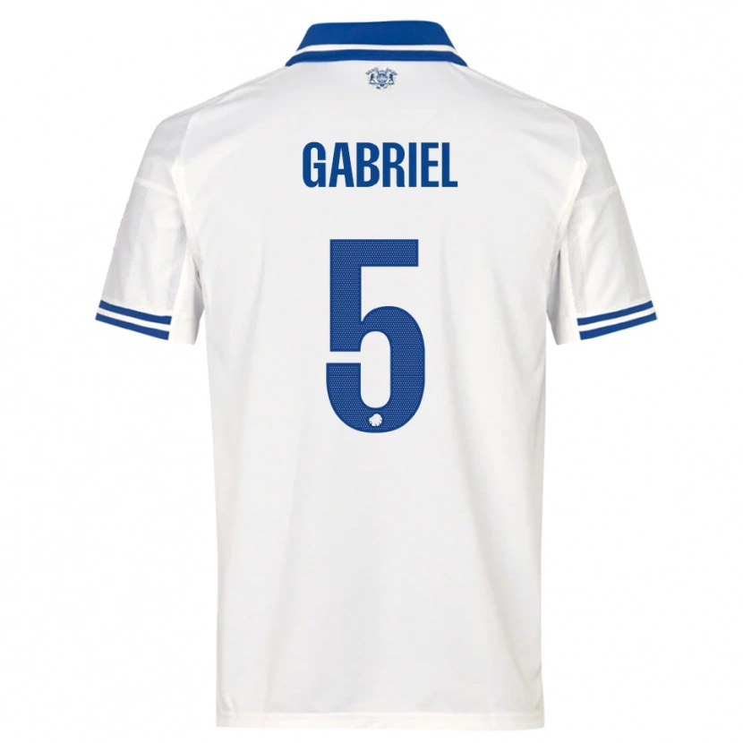 Danxen Damen Gabriel Pereira #5 Weiß Blau Heimtrikot Trikot 2025/26 T-Shirt Schweiz