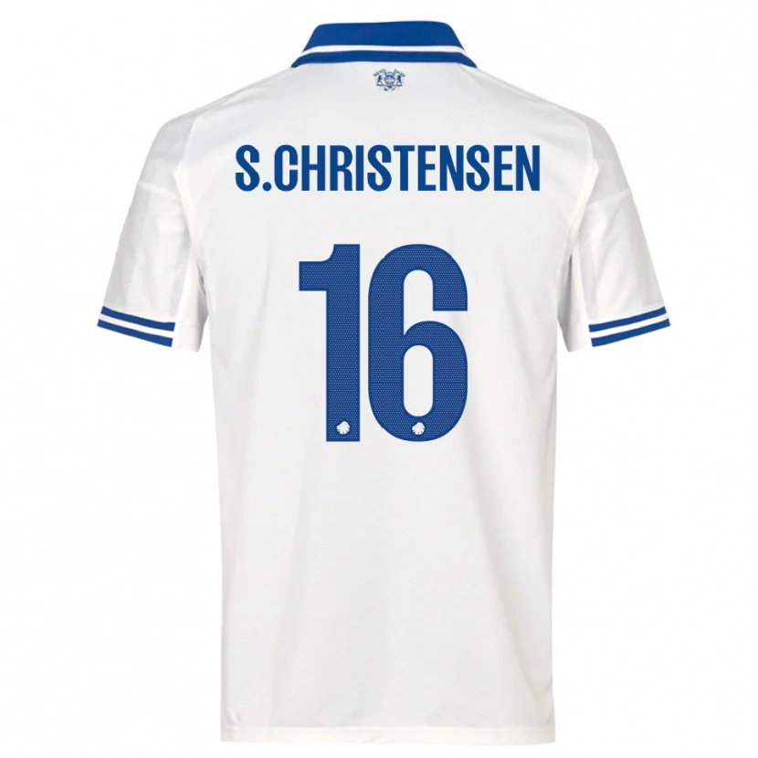 Danxen Damen Sebastian Christensen #16 Weiß Blau Heimtrikot Trikot 2025/26 T-Shirt Schweiz