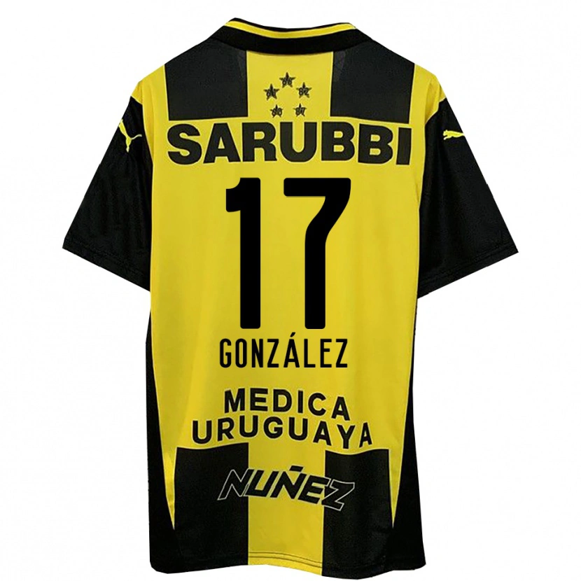 Danxen Damen Luciano González #17 Gelb Schwarz Heimtrikot Trikot 2025/26 T-Shirt Schweiz