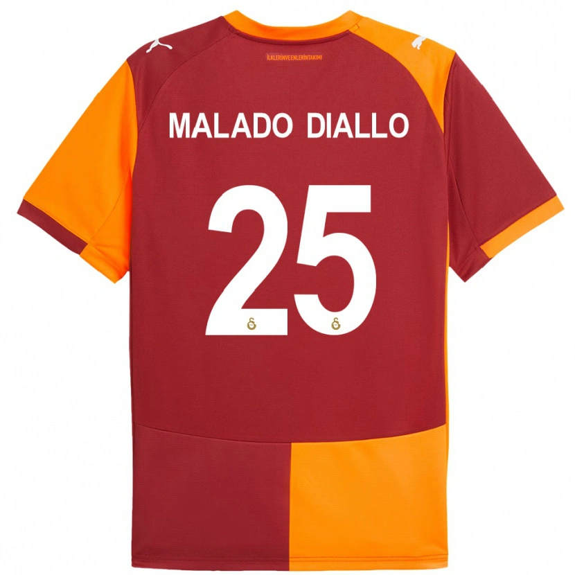 Danxen Damen Hapsatou Malado Diallo #25 Rot Orange Heimtrikot Trikot 2025/26 T-Shirt Schweiz