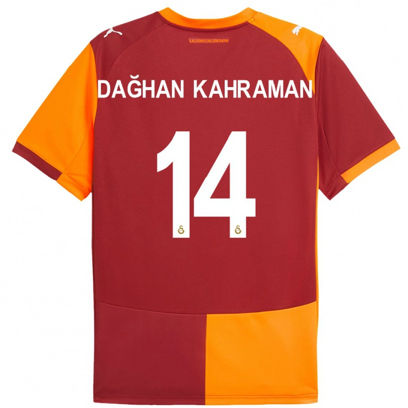 Danxen Damen Yusuf Dağhan Kahraman #14 Rot Orange Heimtrikot Trikot 2025/26 T-Shirt Schweiz