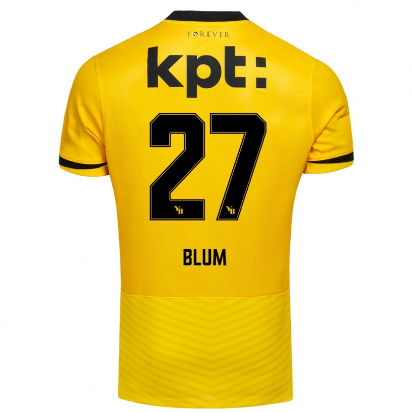 Danxen Damen Lewin Blum #27 Gelb Schwarz Heimtrikot Trikot 2025/26 T-Shirt Schweiz