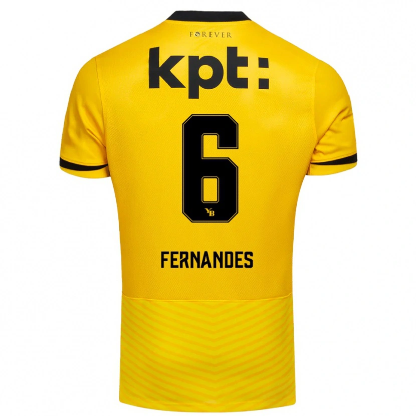 Danxen Damen Edimilson Fernandes #6 Gelb Schwarz Heimtrikot Trikot 2025/26 T-Shirt Schweiz