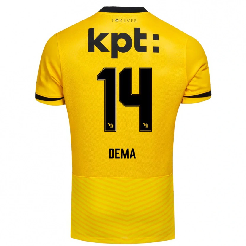Danxen Damen Jashar Dema #14 Gelb Schwarz Heimtrikot Trikot 2025/26 T-Shirt Schweiz