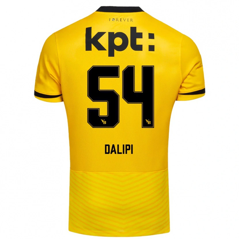 Danxen Damen Lutfi Dalipi #54 Gelb Schwarz Heimtrikot Trikot 2025/26 T-Shirt Schweiz