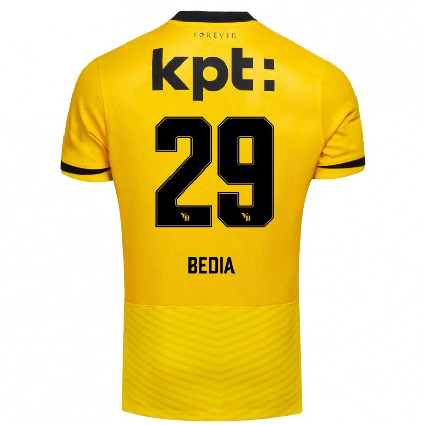 Danxen Damen Chris Bedia #29 Gelb Schwarz Heimtrikot Trikot 2025/26 T-Shirt Schweiz