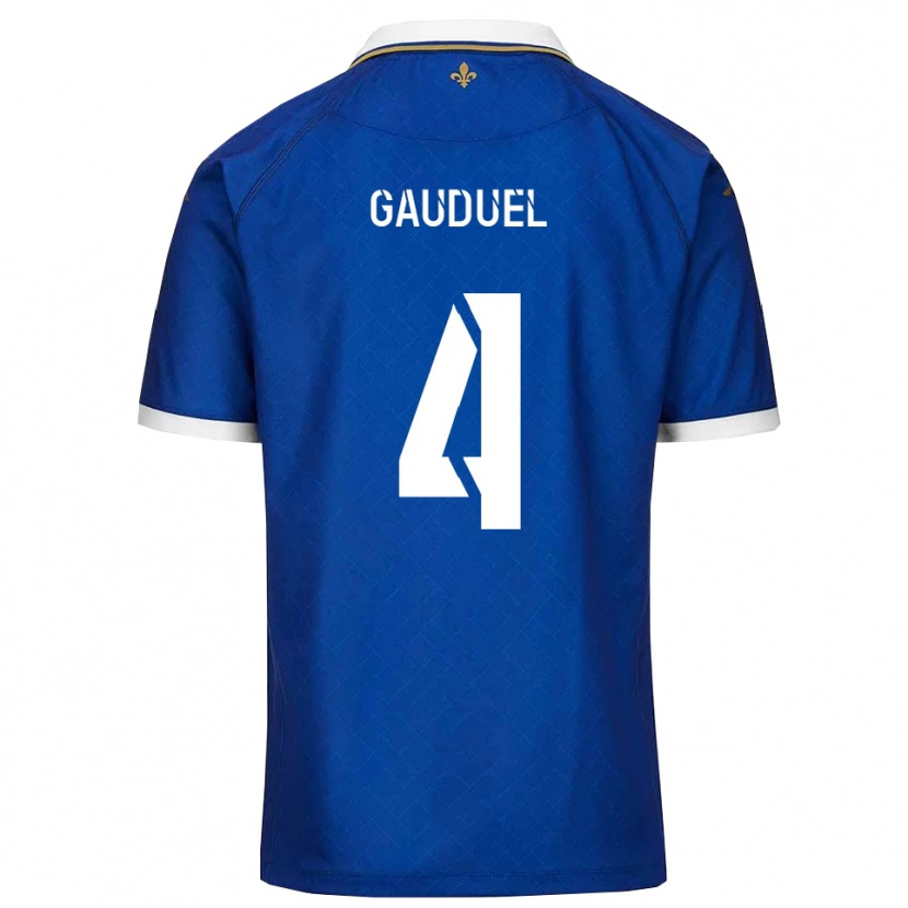 Danxen Damen Sacha Gauduel #4 Blau Gold Heimtrikot Trikot 2025/26 T-Shirt Schweiz
