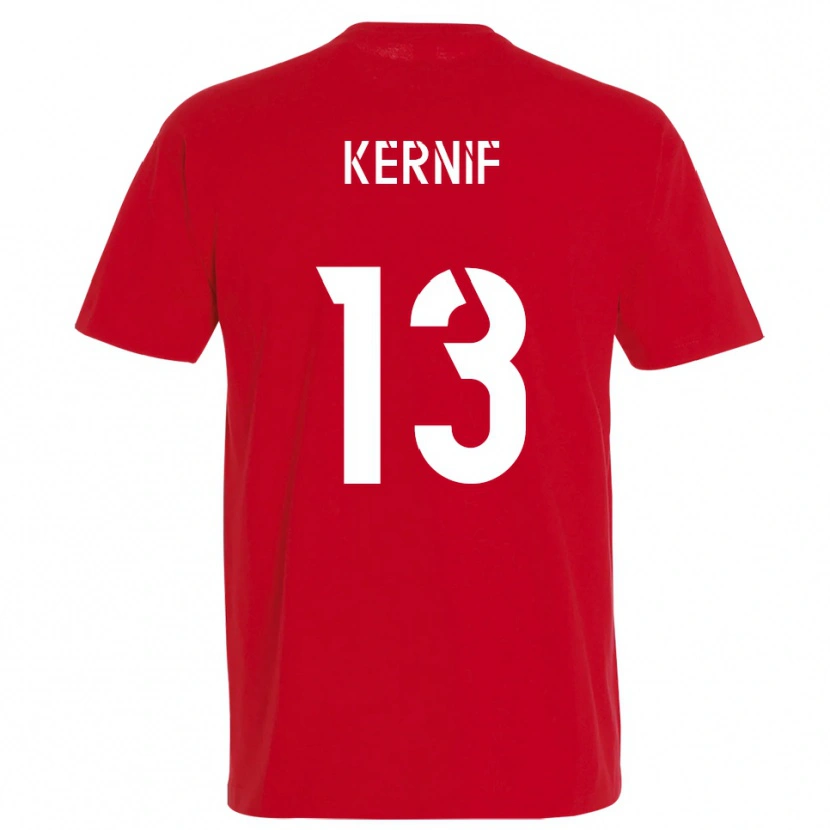 Danxen Damen Nourdine Kernif #13 Rot Gelb Heimtrikot Trikot 2025/26 T-Shirt Schweiz