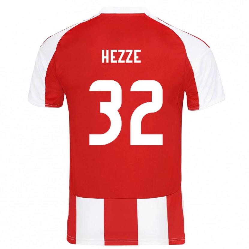 Danxen Damen Santiago Hezze #32 Rot Weiß Heimtrikot Trikot 2025/26 T-Shirt Schweiz