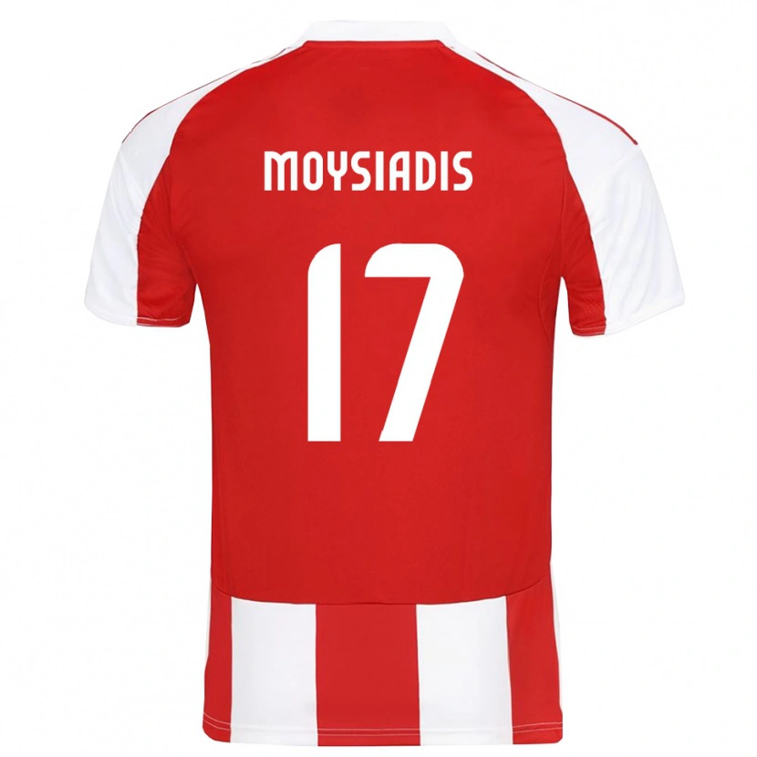 Danxen Damen Alexandros Moysiadis #17 Rot Weiß Heimtrikot Trikot 2025/26 T-Shirt Schweiz