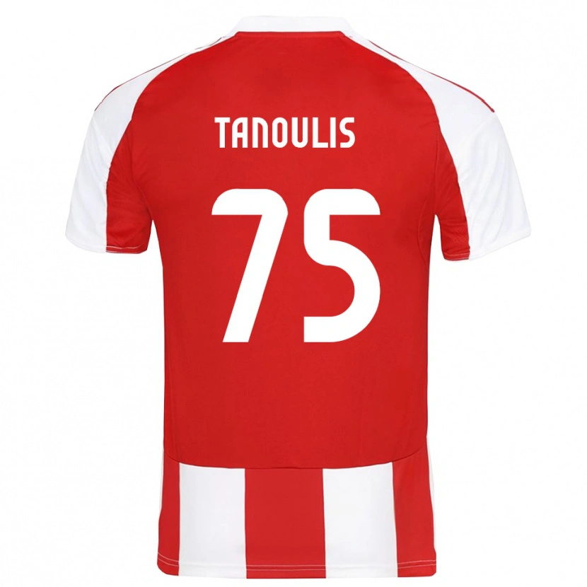 Danxen Damen Konstantinos Tanoulis #75 Rot Weiß Heimtrikot Trikot 2025/26 T-Shirt Schweiz