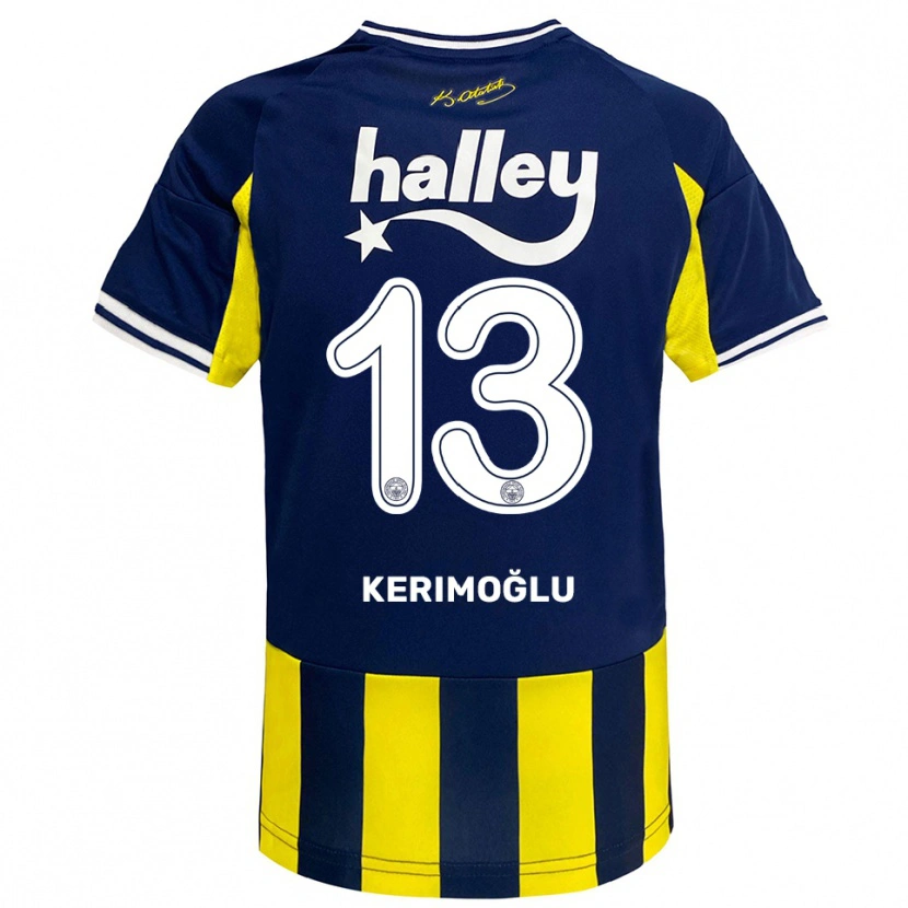 Danxen Damen Zeynep Kerimoğlu #13 Gelb Marineblau Weiß Heimtrikot Trikot 2025/26 T-Shirt Schweiz