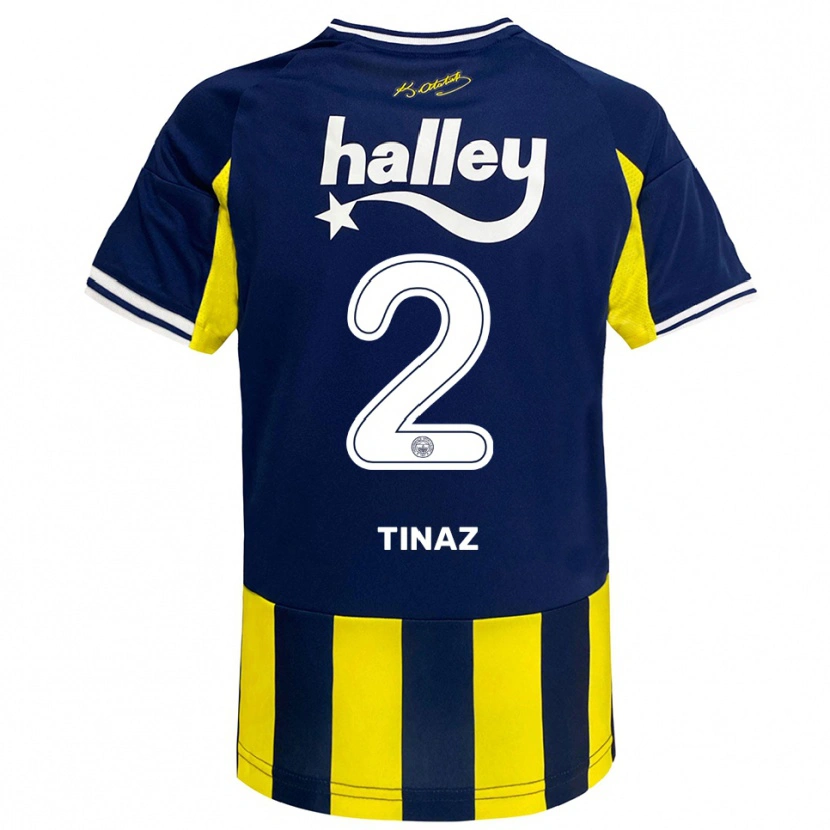 Danxen Damen Altuğ Tınaz #2 Gelb Marineblau Weiß Heimtrikot Trikot 2025/26 T-Shirt Schweiz