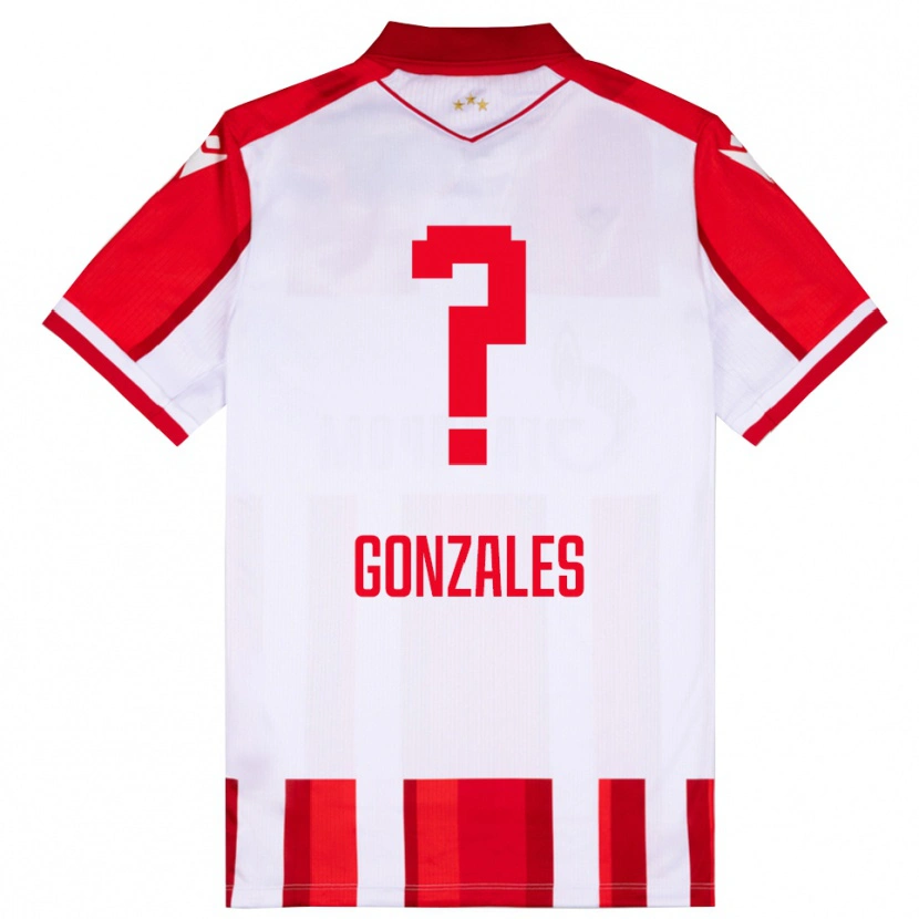 Danxen Damen Jesus Gonzales #0 Rot Weiß Heimtrikot Trikot 2025/26 T-Shirt Schweiz
