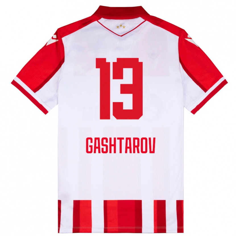 Danxen Damen Matej Gashtarov #13 Rot Weiß Heimtrikot Trikot 2025/26 T-Shirt Schweiz