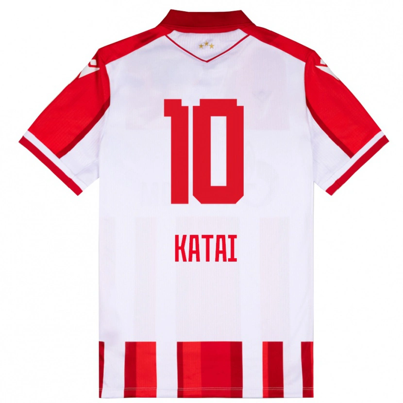 Danxen Damen Aleksandar Katai #10 Rot Weiß Heimtrikot Trikot 2025/26 T-Shirt Schweiz