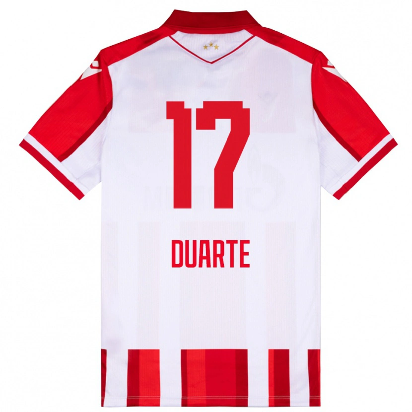 Danxen Damen Bruno Duarte #17 Rot Weiß Heimtrikot Trikot 2025/26 T-Shirt Schweiz