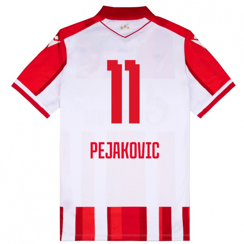 Danxen Damen Andrija Pejakovic #11 Rot Weiß Heimtrikot Trikot 2025/26 T-Shirt Schweiz