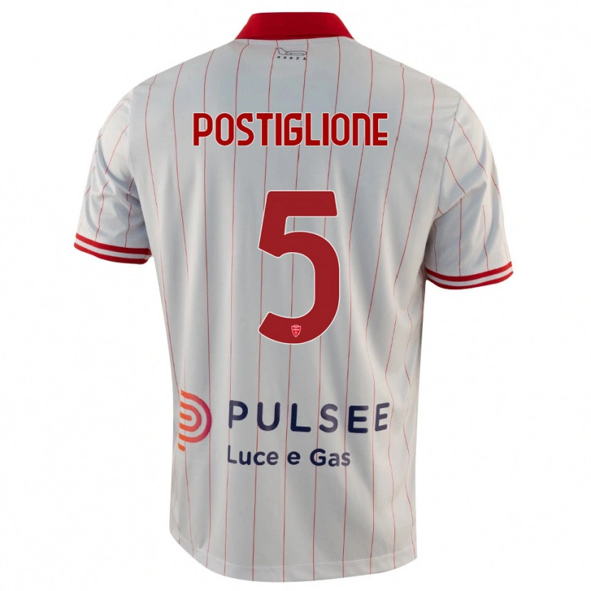 Danxen Damen Nicolò Postiglione #5 Weiß Rot Blau Auswärtstrikot Trikot 2025/26 T-Shirt Schweiz